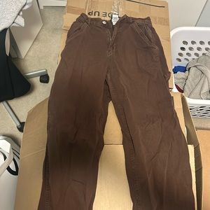 Garage, Brown,  wide leg, cargo pants